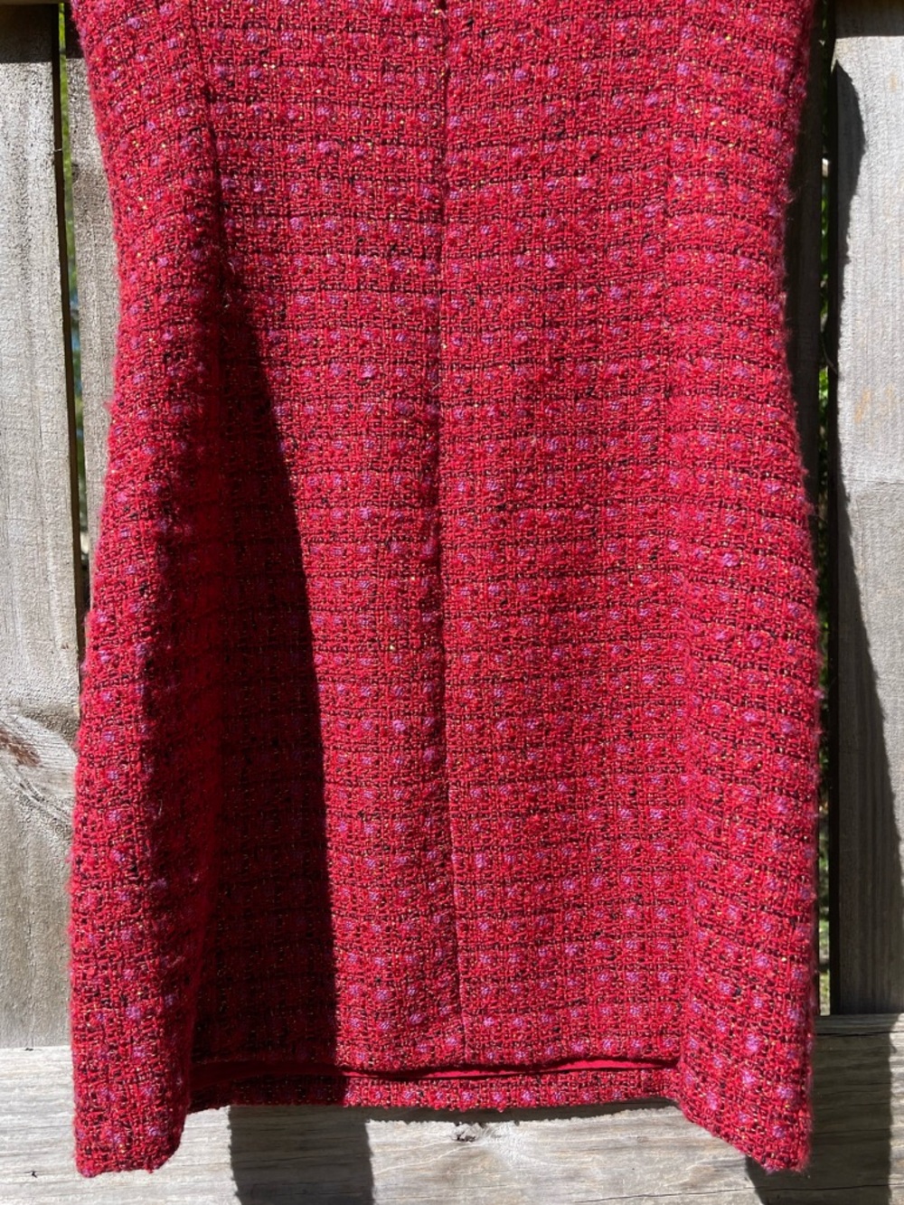 Amanda Uprichard Red Tweed Mini Dress - Picture 8 of 10